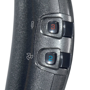 Imetec Salon Expert P5 3600 Asciugacapelli Professionale, 2300 W, Griglia con Rivestimento in Ceramica e Cheratina, Tecnologia a Ioni, 8 Combinazioni Aria/Temperatura, 2 Beccucci