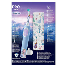 Carica l'immagine nel visualizzatore di Gallery, Oral-B Spazzolino Elettrico Kids 3+ Disney Frozen, Azzurra Testina Custodia