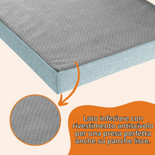 Carica l'immagine nel visualizzatore di Gallery, sleepling Cuscino per panchina 120x40 cm turchese, cuscino per seduta per interni ed esterni, imbottitura per panchina, 