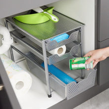 Carica l'immagine nel visualizzatore di Gallery, Relaxdays Scaffale Portaspezie con Cassetto, Organizer da Tavolo da Cucina o Scrivania Ufficio, HLP 35x28x42,5 cm, Nero