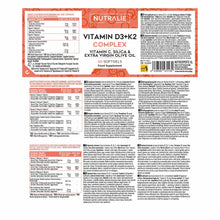 Carica l'immagine nel visualizzatore di Gallery, Vitamina D3 e K2 10000 UI - Immunità Ossa e Muscoli