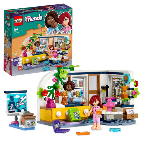 LEGO 41740 Friends La Cameretta di Aliya, Camera da Letto per Pigiama Party, Giochi per Bambine e Bambini con Paisley e Cane Giocattolo, Piccola Idea Regalo, Personaggi 2023