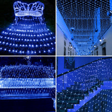 Carica l'immagine nel visualizzatore di Gallery, Stringa Luminosa Esterni, 198LEDs Rete Luminosa 2 * 3 meter, Decorazione Luci di Natale, 8 Modalità di Luci Impermeabili