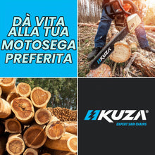 Carica l'immagine nel visualizzatore di Gallery, KUZA 15 cm (6") Catena per motosega 1/4" 1,1 mm (.043") 37 maglie – per mini motoseghe con barra da 15 cm (6") (3 pezzi)