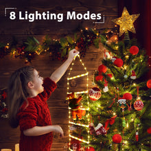Carica l'immagine nel visualizzatore di Gallery, Geemoo 0.75M Luci Decorazioni 98 LED Scala Babbo Natale, Addobbi 8 modalità, Funzione Timer e Memoria, Luci Natalizie per Finestra Esterno ed Interno Bianco Caldo