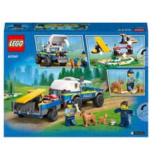 Carica l&#39;immagine nel visualizzatore di Gallery, LEGO 60369 City Addestramento Cinofilo Mobile, Set con Percorso a Ostacoli, SUV Macchina Polizia Giocattolo e Rimorchio, 2 Figure di Animali, Giochi per Bambini