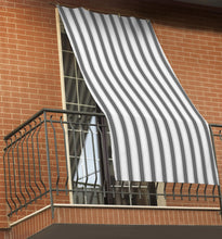 Carica l'immagine nel visualizzatore di Gallery, GEMITEX Tenda da sole RIGA GRIGIA, 150x290CM, COMPLETA DI OCCHIELLI E GANCI PER UNA SEMPLICE INSTALLAZIONE. PROTEGGE LA 