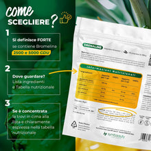 Carica l'immagine nel visualizzatore di Gallery, Symbeauty Bromelina Forte Drenaline 120 Cpr (4 mesi) 5000GDU Complex Vegano