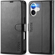 Carica l'immagine nel visualizzatore di Gallery, TUCCH Custodia Portafoglio per iPhone 17 6,3" 5G 2025, Nero