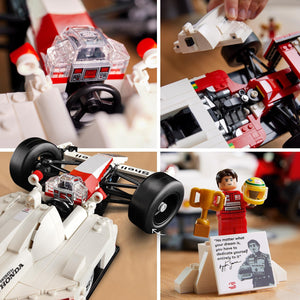 LEGO Icons McLaren MP4/4 e Ayrton Senna, Modellino da Costruire di Auto da Corsa con Minifigure, Replica Iconica Monoposto F1, Hobby Creativo per Adulti, Regalo per Lui, Lei, Marito o Moglie 10330
