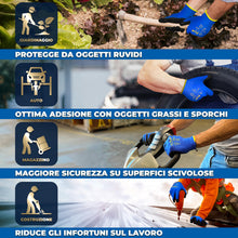 Carica l'immagine nel visualizzatore di Gallery, S&amp;R Guanti da Lavoro 12 PAIA Giardinaggio Bricolage Pittura Supermercato rivestiti in PU. Guanti protezione Uomo Donna L