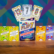 Carica l'immagine nel visualizzatore di Gallery, Flip 7: With a Vengeance Gioco di Carte | Gioco Standalone Press Your Luck | Carte Azione Take-That | Gioco Veloce per F