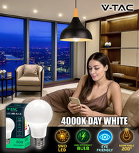 Carica l'immagine nel visualizzatore di Gallery, V-TAC 10x Lampadine LED E27 - [ Alta Efficienza 8,5W ] - A60 - (Equivalenti a 60W) - Lampadine di Nuova Generazione a Ri