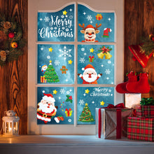 Carica l'immagine nel visualizzatore di Gallery, Moxled Adesivi Natalizi per Finestre, 162 Vetrofanie Natalizie con Fiocchi di Neve Renne Babbo Natale, Riutilizzabili Adesivo Statico PVC Adesivi per Decorazioni Natalizie Vetrine Porte Vetro Casa