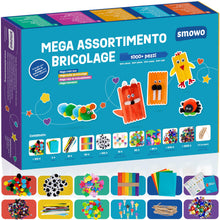 Carica l&#39;immagine nel visualizzatore di Gallery, Smowo® Kit Lavoretti Creativi per Bambini - Grande Set di Bricolage con Scovolini e Materiale Vari, Ideale per Ragazze e Ragazzi