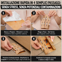 Carica l'immagine nel visualizzatore di Gallery, Super Ninja Trappole per Scarafaggi e Blatte da Interno, 12 Pezzi