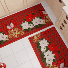 Carica l'immagine nel visualizzatore di Gallery, PETTI Artigiani Italiani - Tappeto Cucina Natalizio, Passatoia Cucina Natalizio, Tappeto Natalizio Cucina Antiscivolo e Lavabile, Tappeto per Natale 52x100 cm Merry Christmas, Made in italy