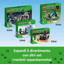 Carica l&#39;immagine nel visualizzatore di Gallery, LEGO Minecraft L&#39;Avamposto della Spada Giocattolo da Costruire con Figure di Creeper, Soldato, Guerriero Guardiano e Scheletro, Giochi per Bambini e Bambine da 8 Anni, Idea Regalo di Compleanno 21244