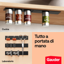 Carica l'immagine nel visualizzatore di Gallery, GAUDER Strisce magnetiche autoadesive, calamite (10 pz, 15cm x 25mm x 2mm)