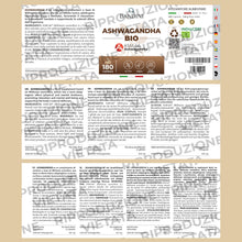 Carica l'immagine nel visualizzatore di Gallery, Bandini® Ashwagandha BIO KSM-66® Vegan (180 Capsule) - Withania Somnifera