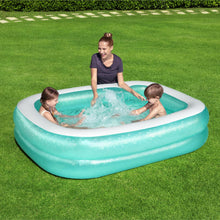 Carica l&#39;immagine nel visualizzatore di Gallery, Bestway 54005 Piscina per famiglie gonfiabile trasparente, 200 x 146 x 48 cm - verde