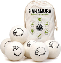 Carica l'immagine nel visualizzatore di Gallery, Hanamura XXL Palline per Asciugatrice - Set da 6-100% Lana Neozelandese