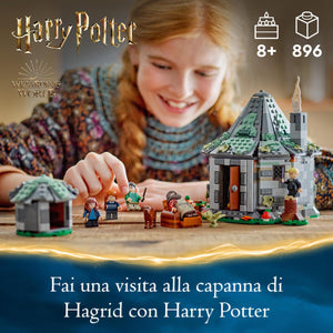 LEGO Harry Potter La Capanna di Hagrid: una Visita Inattesa, Giochi per Bambine e Bambini da 8 Anni in su, Casa Giocattolo da Costruire con 7 Personaggi, Idea Regalo dal Wizarding World 76428