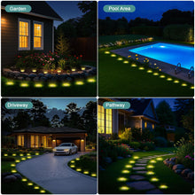 Carica l'immagine nel visualizzatore di Gallery, FIFlying 10 pezzi Luci Solari da Giardino, 8 LED Lampade Solare da Terra