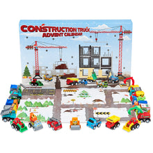 Carica l'immagine nel visualizzatore di Gallery, KreativeKraft Calendario dell’Avvento 2024 con 24 Sorprese Giocattolo per Bambini (Camion da costruzione)