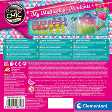 Carica l'immagine nel visualizzatore di Gallery, Clementoni Crazy Chic - My Multicolour Pendants, Kit Creazione Collane e Charms per Bambine 7+ Anni, Set Gioielli Fai da