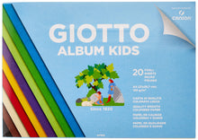 Carica l'immagine nel visualizzatore di Gallery, Giotto Kids, Album da 20 fogli carta colorata liscia, A4, 120g/m2