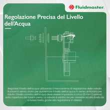 Carica l'immagine nel visualizzatore di Gallery, Galleggiante fluidmaster wc attacco laterale 3/8'' con adattatore universale