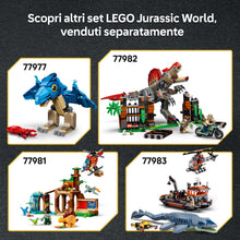 Carica l'immagine nel visualizzatore di Gallery, LEGO Jurassic World Camion da trasporto per il giovane T. rex 77978