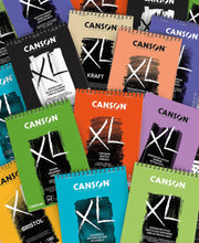 Carica l'immagine nel visualizzatore di Gallery, Canson XL, Aquerelle Album per Tecniche Umide Spiralato Lato Corto 300g/m, Grana Fine, A4, 30 Fogli