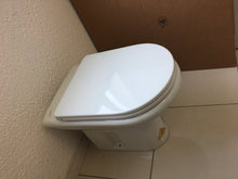 Carica l&#39;immagine nel visualizzatore di Gallery, Copriwater in Termoindurente, serie Clodia della Dolomite, Bianco con cerniere in acciaio inossidabile sganciabili.
