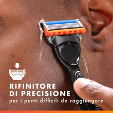 Carica l'immagine nel visualizzatore di Gallery, Gillette Fusion 5 Power Rasoio Barba, 2 Lamette di Ricambio, Multicolore