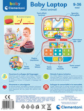 Carica l'immagine nel visualizzatore di Gallery, Baby Clementoni - 17677 - Laptop Amici Animali, Gioco Interattivo 9 mesi, Centro Attività e Computer Educativo per Bambini (Versione in Italiano)