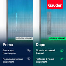 Carica l'immagine nel visualizzatore di Gallery, GAUDER Nastro riparazione zanzariere (1 m x 50 mm - nero)