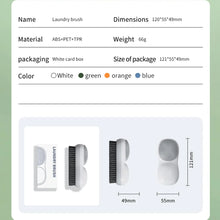 Carica l'immagine nel visualizzatore di Gallery, Spazzola per la rimozione delle macchie, spazzola a doppia faccia con setole morbide, spazzola in silicone per bucato do