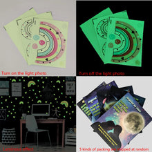 Carica l'immagine nel visualizzatore di Gallery, Set di 3 Adesivi Murali Luminosi a Forma di Cuore Arcobaleno, Decorazioni per Camera da Letto, Carta da Parati per Camer