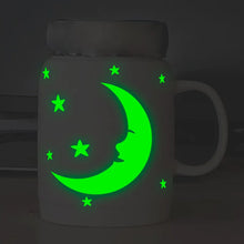 Carica l'immagine nel visualizzatore di Gallery, Adesivi murali con luna e stelle al buio