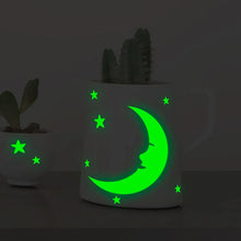 Carica l'immagine nel visualizzatore di Gallery, Adesivi murali con luna e stelle al buio