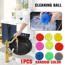 Carica l'immagine nel visualizzatore di Gallery, Spugna in rete di plastica per la pulizia di piatti e stoviglie, colore casuale, non graffia, per la pulizia della casa 