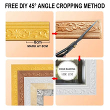 Carica l'immagine nel visualizzatore di Gallery, 1 rotolo da 10 m di bordo decorativo autoadesivo da 5 mm di spessore per pareti 3D, adesivo flessibile per battiscopa, p