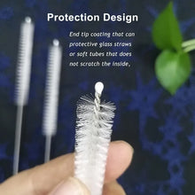 Carica l'immagine nel visualizzatore di Gallery, Spazzola per la pulizia della paglia per acciaio inossidabile riutilizzabile Extra lunga per tazza spazzola per la puliz