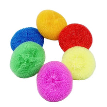 Carica l'immagine nel visualizzatore di Gallery, Spugna in rete di plastica per la pulizia di piatti e stoviglie, colore casuale, non graffia, per la pulizia della casa 