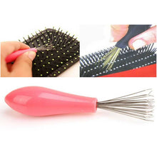 Carica l'immagine nel visualizzatore di Gallery, Pettine Detergente per spazzole per capelli Manico in plastica Dispositivo per la rimozione delle spazzole per la pulizi