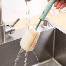 Carica l'immagine nel visualizzatore di Gallery, Nuovo spazzola per tazza in stile nordico Spazzola per tazza in spugna con manico lungo Testa staccabile e sostituibile 