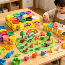 Carica l'immagine nel visualizzatore di Gallery, Set di Plastilina per Bambini in 12 Colori, Grande Capacità, Argilla Colorata per Educazione Precoce, Giocattoli Creativ