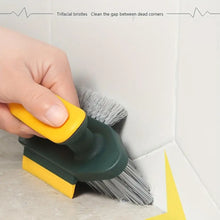 Carica l'immagine nel visualizzatore di Gallery, Spazzola 4 in 1 con Raschietto per Pulizia Fessure e Scanalature, Raschietto per Vetri, Pulitore per Pavimenti di Cucina